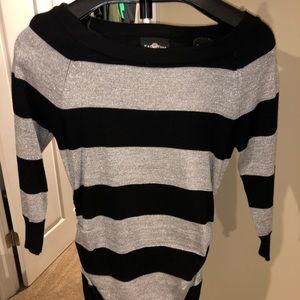 Black and silver shirt